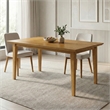 Colby Oak 60 inch x 36 inch Rectangle Contemporary Modern Dining Table in Oak