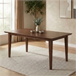 Simpli Home Colby Rectangle Modern Wood Dining Table in Walnut Brown