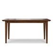 Simpli Home Colby Rectangle Modern Wood Dining Table in Walnut Brown