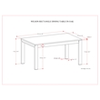 Simpli Home Wilson Rectangle Contemporary Wood Dining Table in Oak Brown