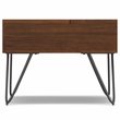 Simpli Home Hunter Rectangle Wood Coffee Table with Lift Top in Walnut Brown