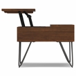 Simpli Home Hunter Rectangle Wood Coffee Table with Lift Top in Walnut Brown
