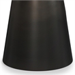 Jaxine 16 inch Wide Contemporary Side Table in Black & Gold