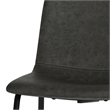 Warner/Draper 5 Pc Dining Set with 4 Chairs in Gray PU faux leather &66
