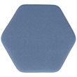 Brock 17 inch Wide Contemporary Footstool in Wedgewood Blue Linen Look Fabric