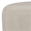 Moore 18 inch Wide Contemporary Small Ottoman in Natural Linen Look Fabric