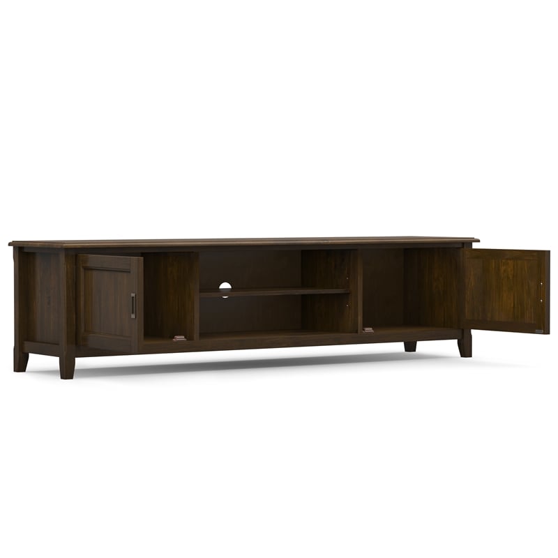 Simpli Home Burlington Wood TV Media Stand for TVs up to 80