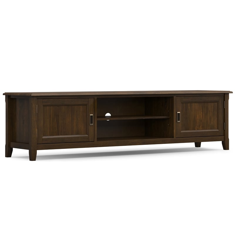 Simpli Home Burlington Wood TV Media Stand for TVs up to 80