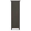 Amherst 24 inch Wide Solid Wood Transitional 5 Shelf Bookcase in Hickory Brown