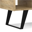 Simpli Home Lowry Solid Wood & Metal Coffee Table in Natural/Black