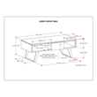 Simpli Home Lowry Solid Wood & Metal Coffee Table in Natural/Black