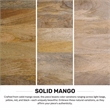 Hunter SOLID MANGO WOOD & Metal 64x24