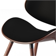 Marana/Draper Modern 7Pc Dining Set with 6Chairs in Black Faux Leather&66