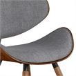 Marana/Draper Modern 7Pc Dining Set with 6Chairs in Gray Faux Leather&66