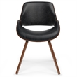 Malden / Draper Modern 5 Pc Dining Set with Bench&4 Chairs in Black& 66