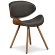 Marana/Draper Modern 5Pc Dining Set with 4Chairs in Brown Faux Leather&66