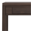 Hollander SOLID WOOD Contemporary 38 inch Wide Small Desk in Warm Walnut Brown