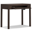 Hollander SOLID WOOD Contemporary 38 inch Wide Small Desk in Warm Walnut Brown