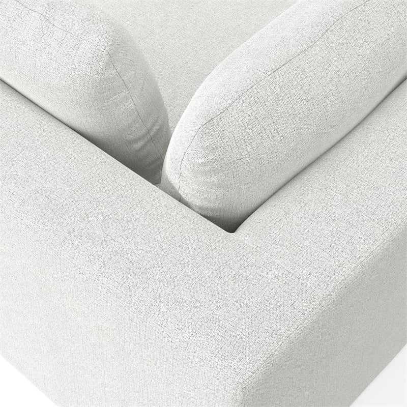 Simpli Home Jasmine Right-Arm Sofa Module in Performance Fabric