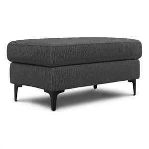 Ava Ottoman in Tightly Woven Performance Fabric