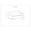Simpli Home Jasmine Ottoman in Cloud Gray Performance Fabric & Assembled