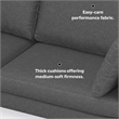 SIMPLI HOME Ava 90-inch Sofa in Tightly Woven Performance Fabric