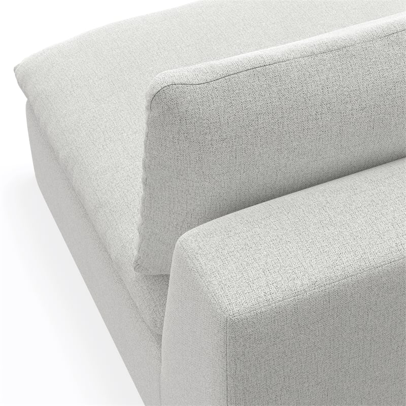 Simpli Home Jasmine Center Armless Sofa Module in Performance Fabric