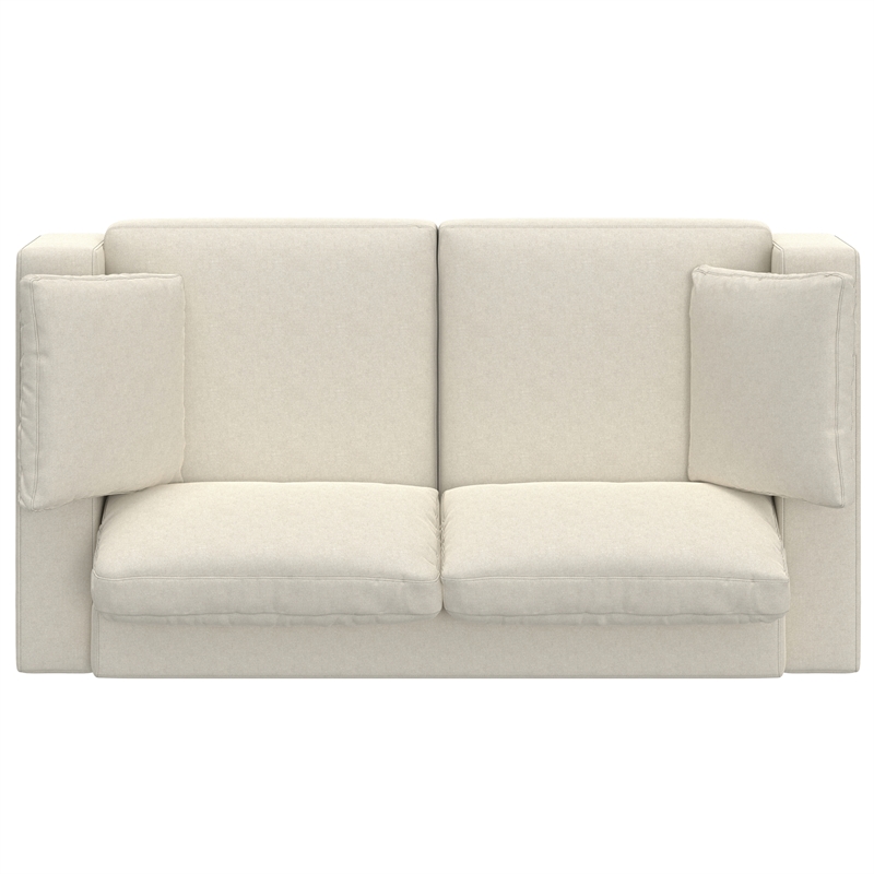 Charlie 78-inch Sofa in Tightly Woven Performance Fabric in Off white