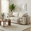 Charlie 78-inch Sofa in Tightly Woven Performance Fabric in Off white