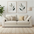 Charlie 78-inch Sofa in Tightly Woven Performance Fabric in Off white