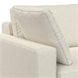 Charlie 78-inch Sofa in Tightly Woven Performance Fabric in Off white
