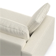 Charlie 78-inch Sofa in Tightly Woven Performance Fabric in Off white