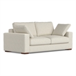Charlie 78-inch Sofa in Tightly Woven Performance Fabric in Off white
