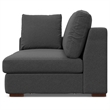 Simpli Home Charlie Right-Facing Sectional in Tightly Woven Performance Fabric