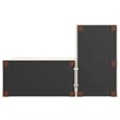 Simpli Home Charlie Right-Facing Sectional in Tightly Woven Performance Fabric