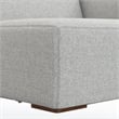 Simpli Home Rex Right-Arm Sofa Module in Tightly Woven Performance Fabric