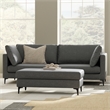 Ava 90-inch Sofa and Ottoman Set in Tightly Woven Performance Fabric