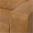 Simpli Home Rex Right-Arm Sofa Module in Genuine Leather