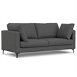 Ava 76-inch Sofa and Ottoman Set in Tightly Woven Performance Fabric