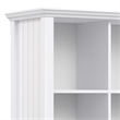 Acadian SOLID WOOD 48 inch x 57 inch Transitional 12 Cube Storage in White