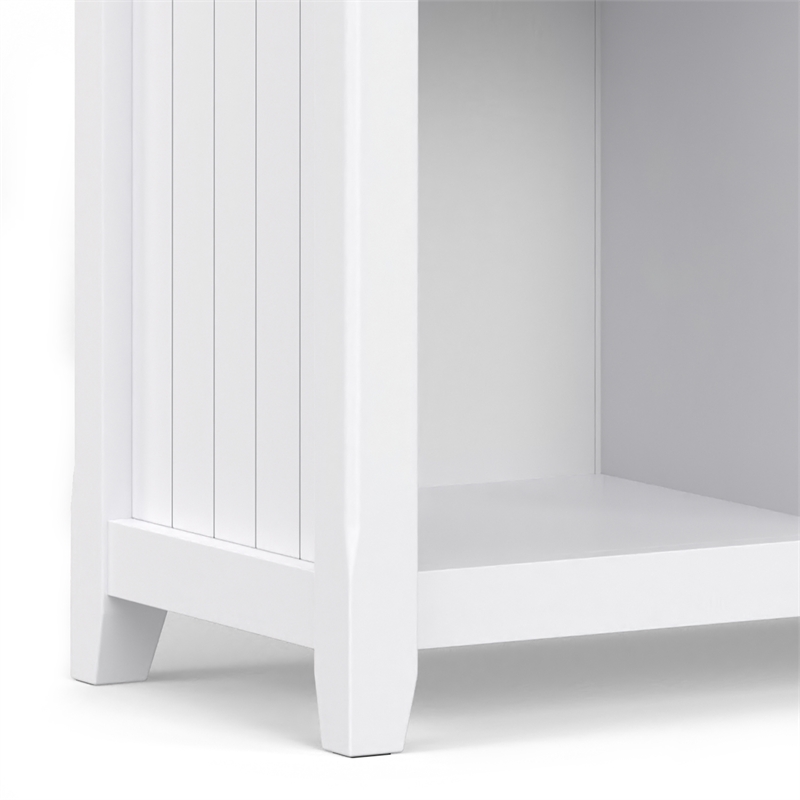 Acadian SOLID WOOD 48 inch x 57 inch Transitional 12 Cube Storage in White