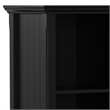 Acadian SOLID WOOD 57 inch Wide Transitional 8 Cube Storage Sofa Table in Black