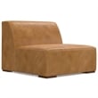 Rex Right-Facing Modular Sectional Sofa in Genuine Leather