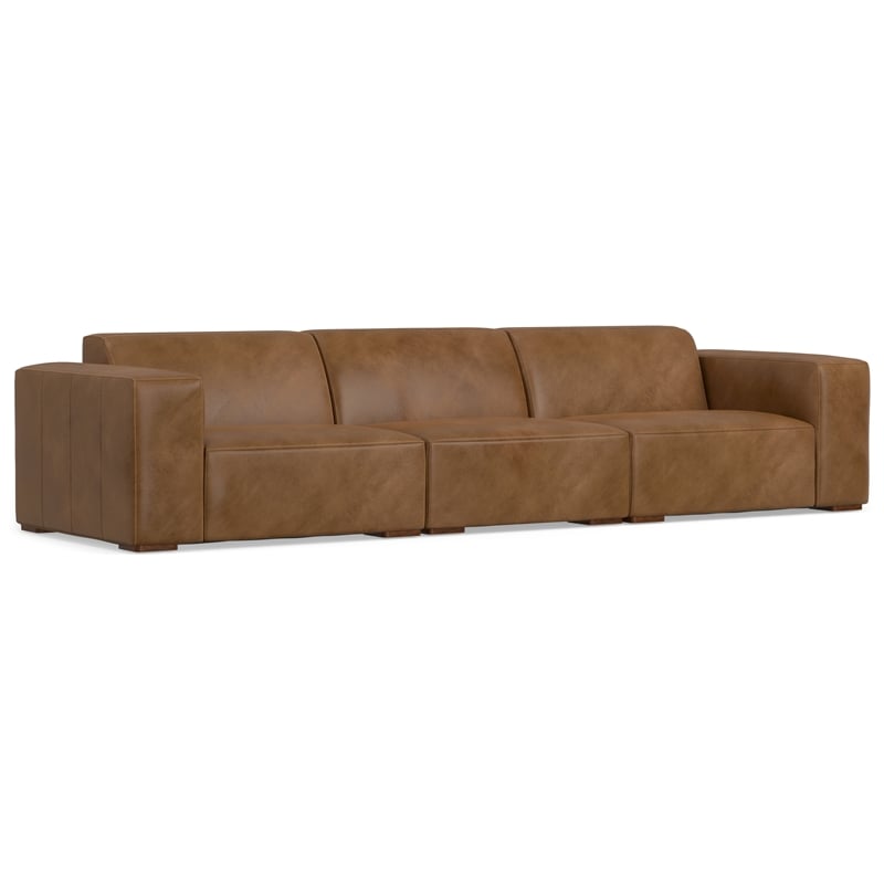 Rex 3-Seater Modular Sofa in Genuine Leather