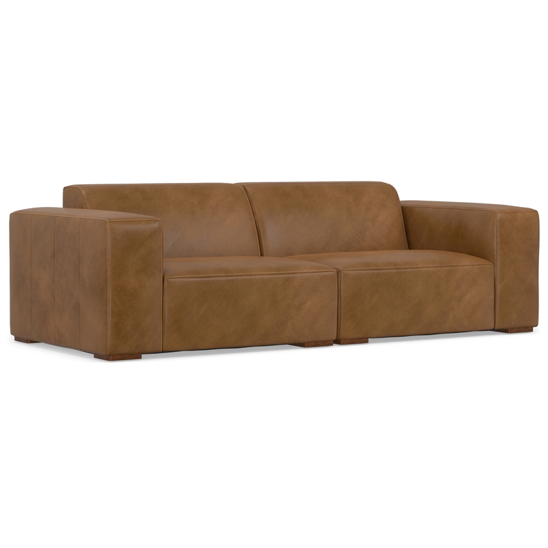 Rex 2-Seater Modular Sofa in Genuine Leather