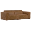 Rex 2-Seater Modular Sofa in Genuine Leather