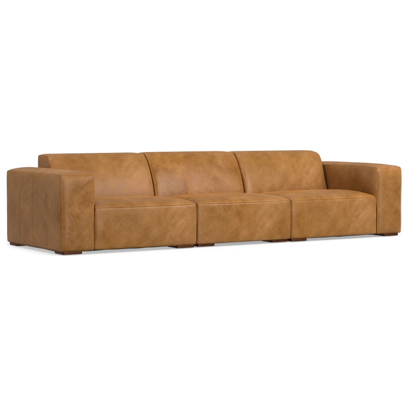 Rex 3-Seater Modular Sofa in Genuine Leather