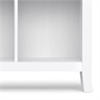 Artisan SOLID WOOD 48 inch x 57 inch Transitional 12 Cube Storage in White