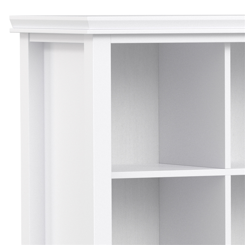 Artisan SOLID WOOD 48 inch x 57 inch Transitional 12 Cube Storage in White