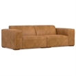 Rex 2-Seater Modular Sofa in Genuine Leather